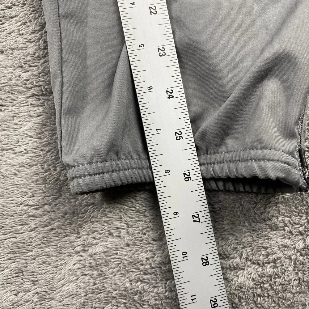 Nike Dri-Fit Track Jogger Pants Mens XXL‎ Gray Lined Elastic Waist Zip Ankle